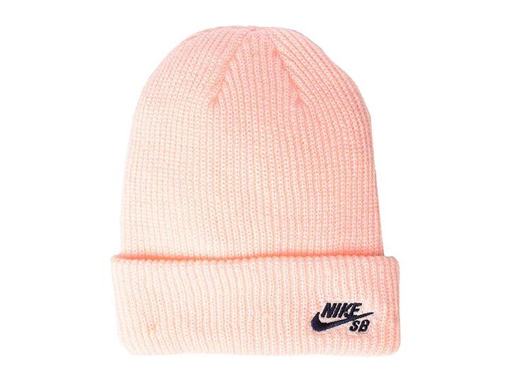 Nike Fisherman Beanie (storm Pink/obsidian) Beanies