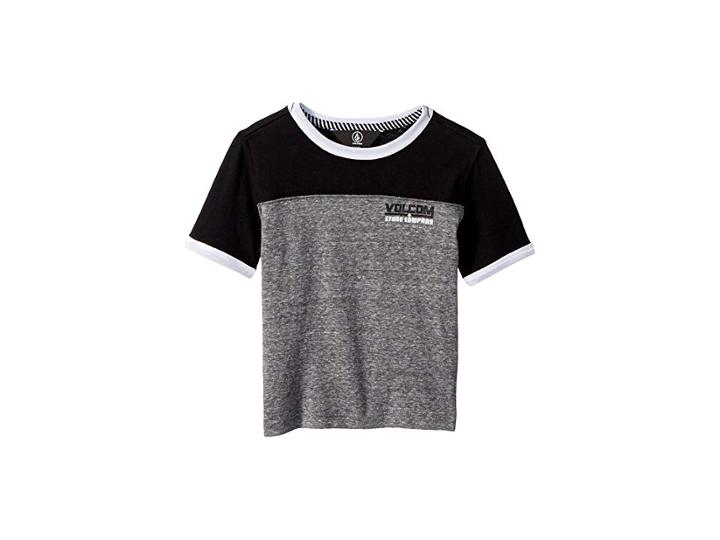 Volcom Kids Walden Crew Tee (toddler/little Kids) (black) Boy's T Shirt