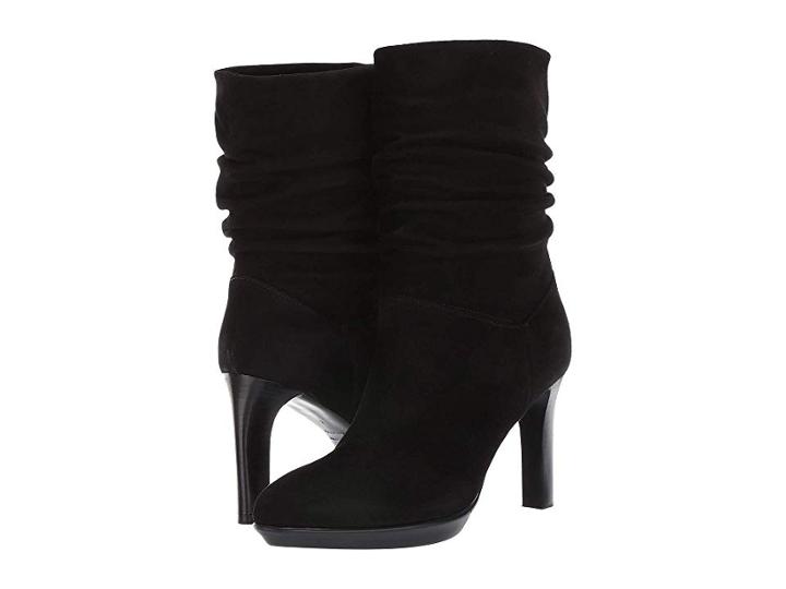 Aquatalia Raegan (black Dress Suede) Women's Boots