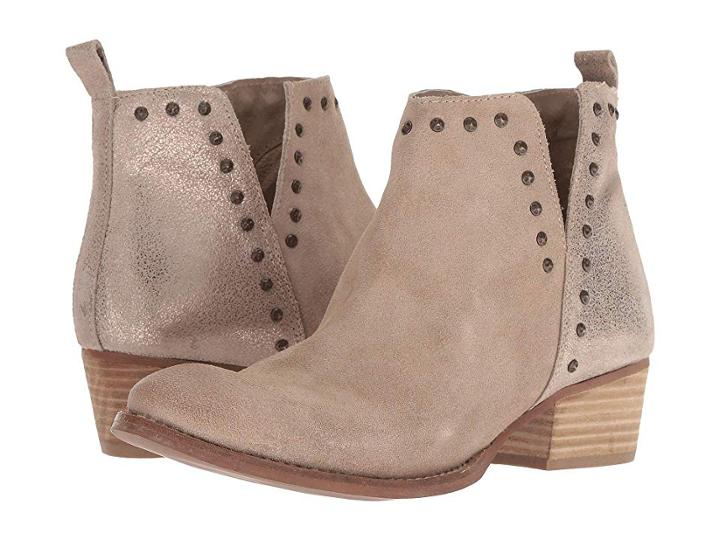 Diba True Short Order (beige/gold Suede/leather) Women's Boots