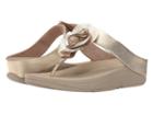 Fitflop Florrie Toe-post (pale Gold) Women's  Shoes