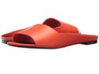 Via Spiga Hana (hot Orange Leather) Women's Slide Shoes