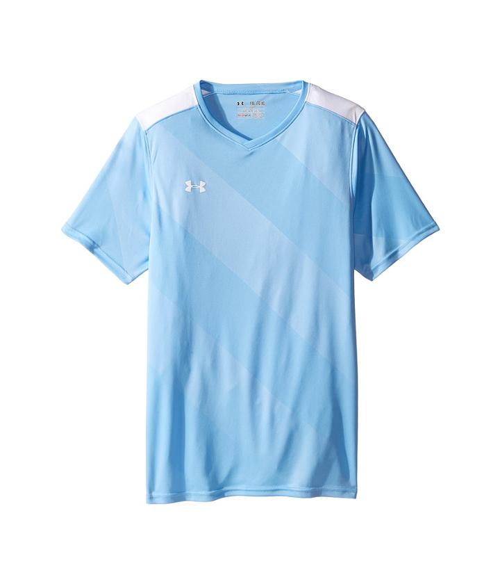 Under Armour Kids Ua Fixture Jersey (big Kids) (carolina Blue) Boy's Short Sleeve Pullover