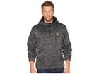 U.s. Polo Assn. 1/2 Zip Hoodie (black Heather) Men's Sweatshirt