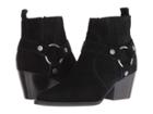 Marc Fisher Ltd Halie Bootie (black Suede) Women's Shoes