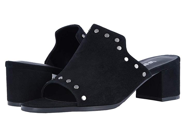Vaneli Orsina (black Suede/black Elastic/gunmetal Studs) Women's 1-2 Inch Heel Shoes