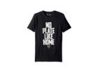 Under Armour Kids No Plate Like Home Short Sleeve Tee (big Kids) (black/green Typhoon/white) Boy's T Shirt