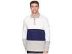 Calvin Klein The Liquid Touch Polo (stand White Combo) Men's Long Sleeve Pullover