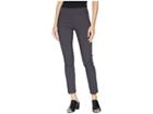 Elliott Lauren Control Stretch Pull-on Ankle Pants With Back Slit Detail (gunmetal) Women's Casual Pants