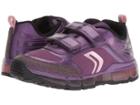 Geox Kids Android Girl 19 (little Kid/big Kid) (purple/black) Girl's Shoes