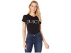 Juicy Couture Juicy Embroidery Bodysuit (pitch Black) Women's Jumpsuit & Rompers One Piece