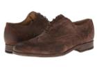 Frye Harvey Wingtip (chocolate Suede) Men's Lace Up Wing Tip Shoes