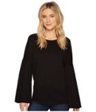Heather Stella Bell Sleeve Pullover (black) Women's Clothing