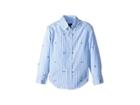 Polo Ralph Lauren Kids Striped Stretch Cotton Shirt (toddler) (dark Blue Multi) Boy's Long Sleeve Button Up