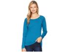 Ariat Tied Top (fluid Teal) Women's Long Sleeve Pullover