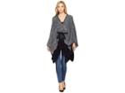 Calvin Klein Marled Tie Shawl (black) Women's Clothing