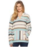 Pendleton Serape Stripe Cotton Hoodie (sandshell/aquifer Multi) Women's Long Sleeve Pullover