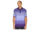 Callaway Space Dye Engineered Striped Polo (purple Iris) Men's Short Sleeve Pullover