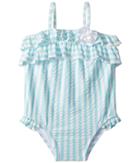 Janie And Jack Ruffle Top Swimsuit (infant) (multicolor) Girl's Swimwear