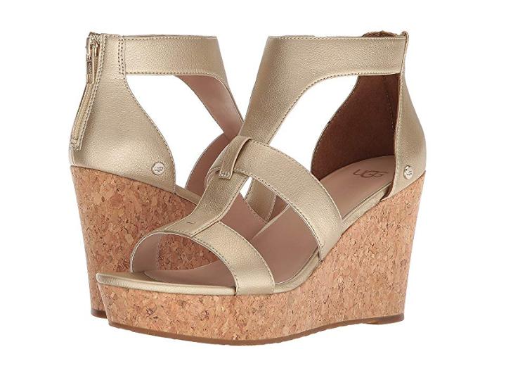 Ugg Whitney Metallic (gold) Women's Wedge Shoes