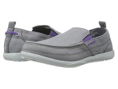 Crocs Walu (charcoal/light Grey) Men's Slip On  Shoes