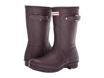 Hunter Original Short Rain Boots (black Grape) Women's Rain Boots