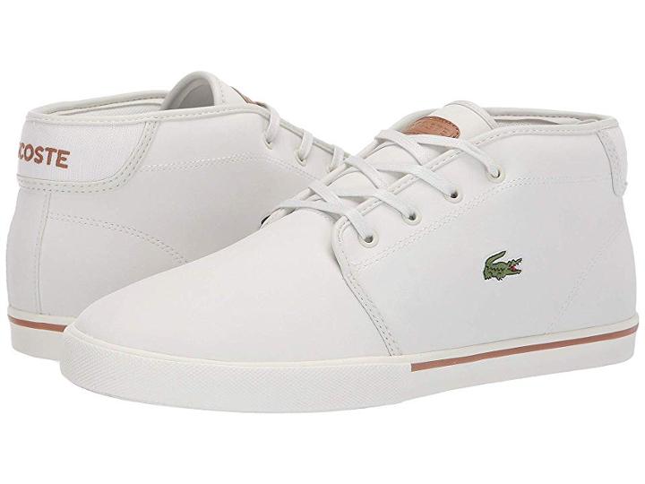 Lacoste Ampthill 119 1 Cma (off-white/light Brown) Men's Shoes