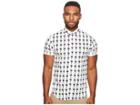 Scotch & Soda Classic Short Sleeve Shirt In Crispy Poplin Quality With Mini (combo D) Men's Clothing