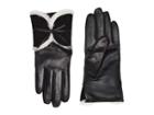 Ugg Combo Sheepskin Trim And Leather Tech Gloves (black Multi) Extreme Cold Weather Gloves