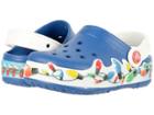 Crocs Kids Crocslights Holiday Clog (toddler/little Kid) (blue Jean) Kids Shoes
