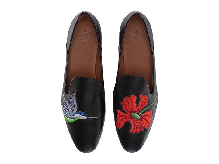 Aquatalia Emmaline (black Embroidered Calf) Women's Shoes
