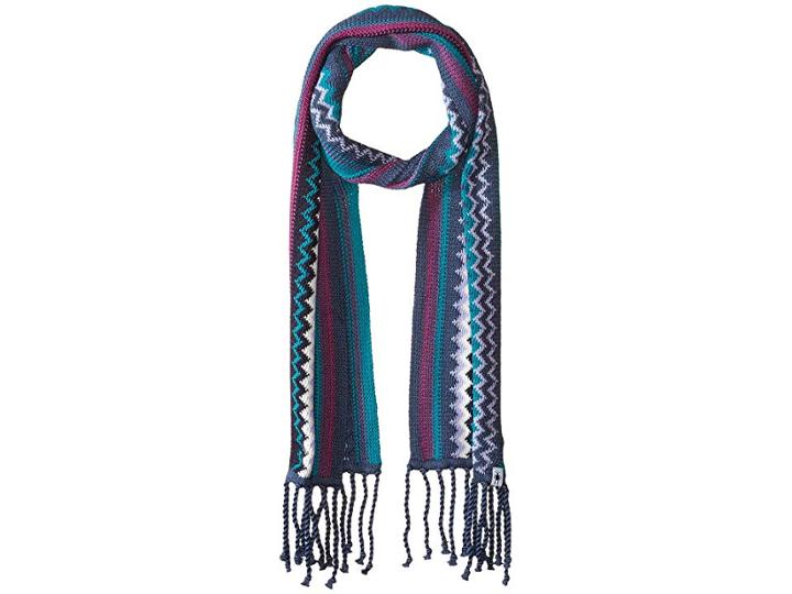 Smartwool Pine Lake Chevron Scarf (dark Blue Steel) Scarves