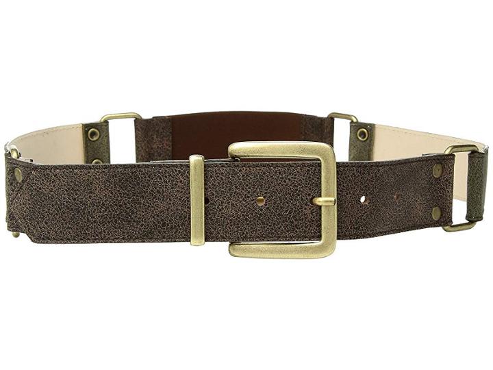 Leatherock Lexi Belt (chocolate/moss) Women's Belts