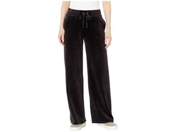 Juicy Couture Track Velour Malibu Pants (pitch Black) Women's Casual Pants
