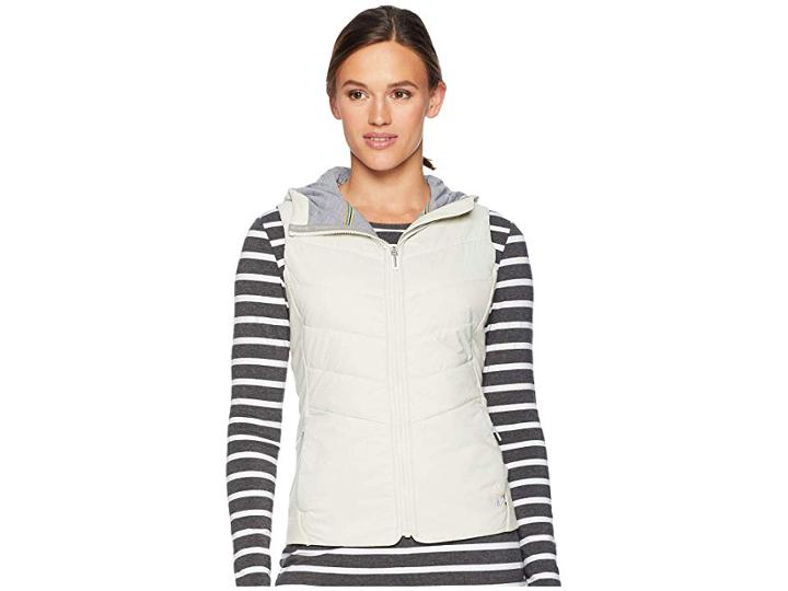 Smartwool Smartloft 60 Hoodie Vest (silver Birch) Women's Vest