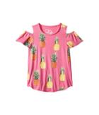 Chaser Kids Extra Soft Pinas Cold-shoulder Tee (little Kids/big Kids) (princess Pink) Girl's T Shirt