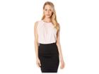 Calvin Klein Pleat Neck Cami (rose) Women's Clothing