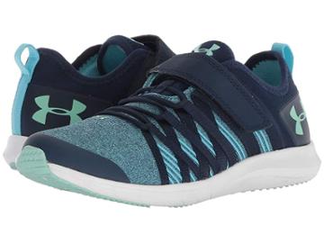 Under Armour Kids Ua Gps Infinity Ac Wide Ts (little Kid) (academy/white/crystal) Girls Shoes