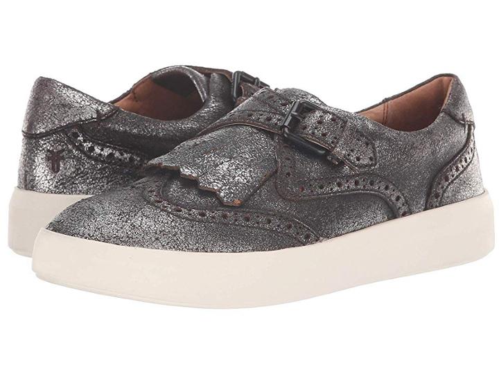 Frye Brea Kiltie (anthracite Metallic Brush-off) Women's  Shoes