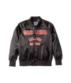 Moschino Kids Jacket W/ Logo On Front (big Kids) (black) Boy's Coat