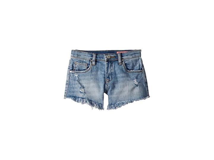Blank Nyc Kids Cut Off High-rise Shorts In Futureproof (big Kids) (futureproof) Girl's Shorts