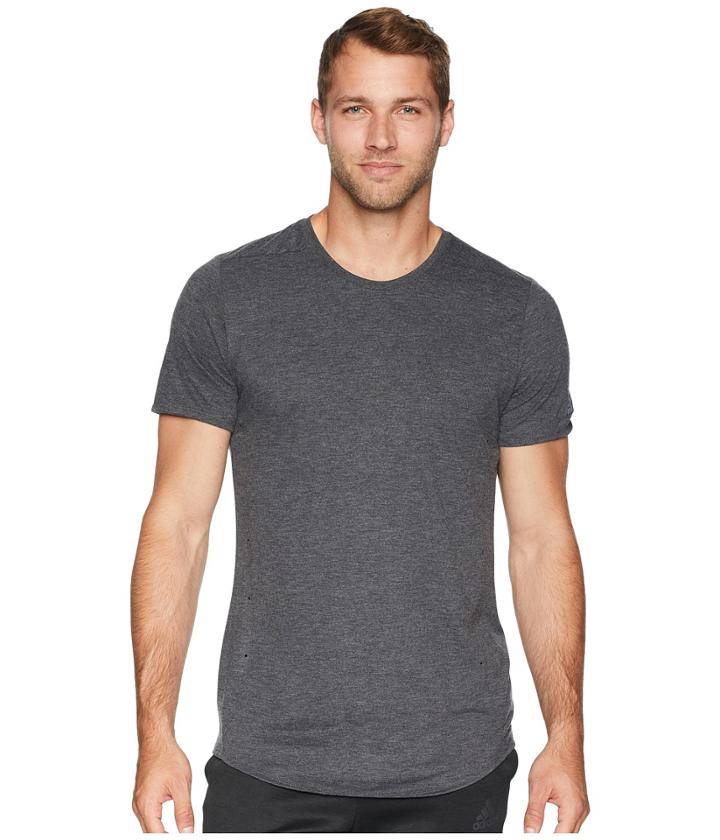 Adidas Supernova Short Sleeve Tee (dark Grey Heather) Men's T Shirt