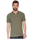 Tommy Jeans Polo Shirt Melange With Short Sleeves (deep Lichen) Men's Short Sleeve Pullover