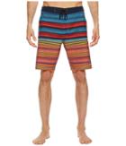 Hurley Phantom Blackball Orange Street 20 Boardshorts (lagoon Pulse) Men's Swimwear