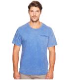 Alternative Brushed Supima Cotton W/ Sundried Wash Washed Out Tee (sun-dried Lake Blue) Men's T Shirt