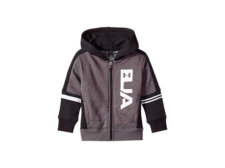 Under Armour Kids Full Zip Rival Hoodie (toddler) (carbon Heather) Boy's Sweatshirt