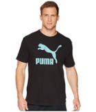 Puma Archive Life Tee (puma Black/aquifer) Men's T Shirt