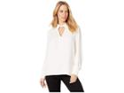 Juicy Couture Crepe Top With Collar (angel) Women's Blouse