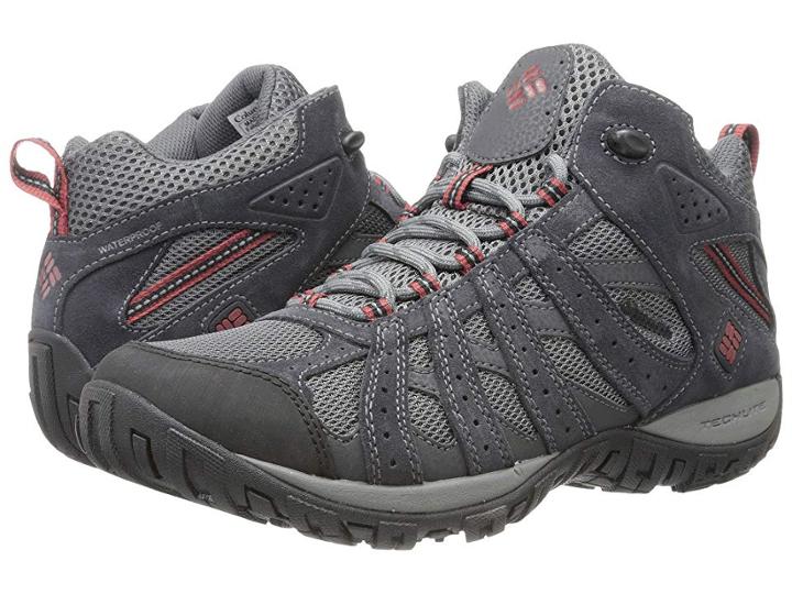 Columbia Redmondtm Mid Waterproof (charcoal/garnet Red) Men's Shoes
