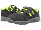 Under Armour Kids Ua Binf Engage Bl 3 Ac (infant/toddler) (stealth Gray/steel/yellow) Boys Shoes